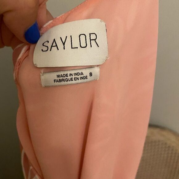 Saylor Emiliana One Shoulder Pink Dress Small - Picture 7 of 7